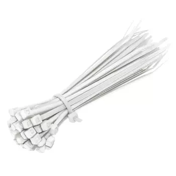 Стяжка кабельная Duwi 120x2,5 мм нейлоновая белая (100 шт.) (30257 5)