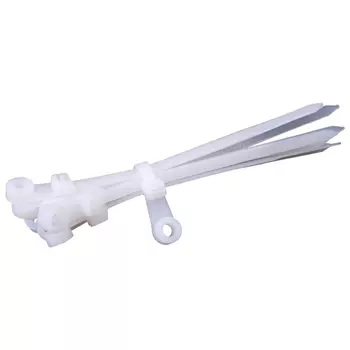 Стяжка кабельная Duwi 200x4,3 мм под винт нейлоновая белая (10 шт.) (30298 8)