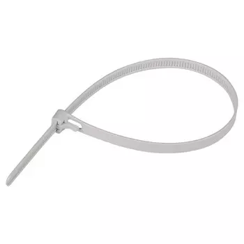 Стяжка кабельная Европартнер PRM 300х7,5 мм многоразовая нейлоновая серая (12 шт.) (S19 0066 9)