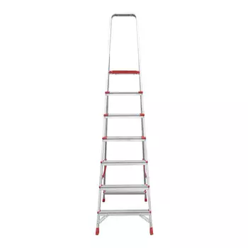 Стремянка алюминиевая 10 ступеней 80-130 мм 2,17 м Новая высота
