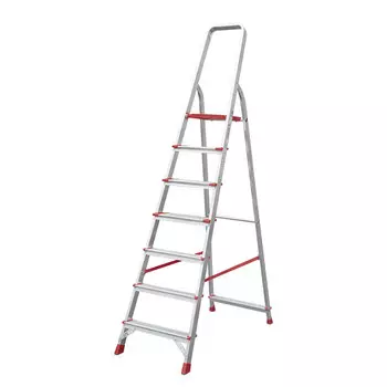 Стремянка алюминиевая 7 ступеней 80-130 мм 1,51 м Новая высота