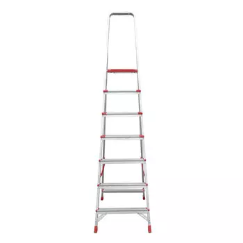 Стремянка алюминиевая 9 ступеней 80-130 мм 1,95 м Новая высота