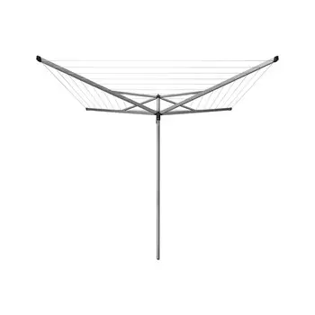 Сушилка для белья напольная уличная Brabantia Lift-O-Matic 40 м 1770х2710х2710 мм с пластиковым основанием серая металлик
