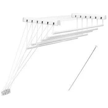 Сушилка для белья потолочная Violet Лифт 9,6 м 1600 мм белая