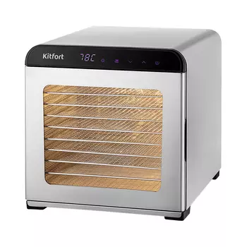 Сушилка для овощей и фруктов Kitfort КТ-1947 серебристая