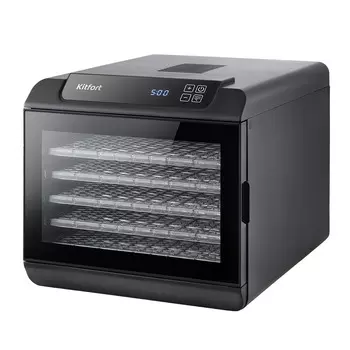 Сушилка для овощей и фруктов Kitfort КТ-1905 черная