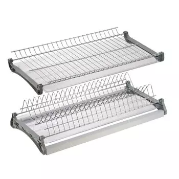 Сушилка для посуды двухуровневая 50 см нержавеющая сталь (VAR 500 SS)