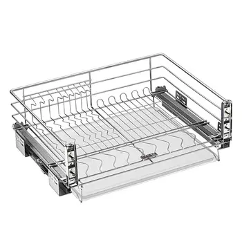 Сушилка для посуды выкатная с доводчиком 60 см хром (SND-02-600)