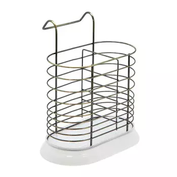 Сушилка для столовых приборов на рейлинг 160х120х205 мм бронза (MX-039 AB)