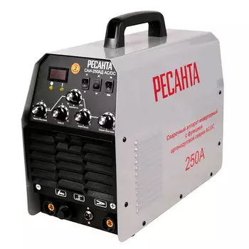 Сварочный аппарат инверторного типа Ресанта САИ-250АД AC/DC (65/59) для аргонодуговой сварки TIG/MMA