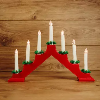 Светильник горка рождественская Neon-Night красная (501-082)