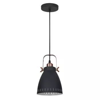 Светильник подвесной Camelion New York Е27 40 Вт 3 кв.м черный IP20 (PL-428S-1 C62)