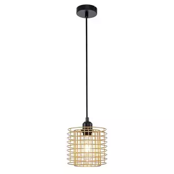 Светильник подвесной Escada Grid E27 40 Вт 3 кв.м черный IP20 (10190/1S Gold)