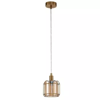 Светильник подвесной Escada Midland Е14 40 Вт 3 кв.м бронза IP20 (10188/1S Brass)