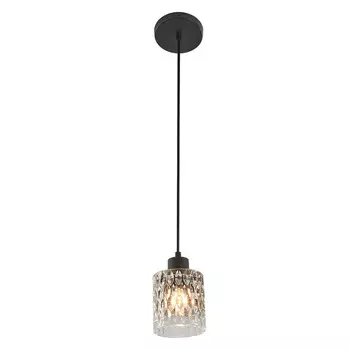 Светильник подвесной Escada Vela Е27 60 Вт 3 кв.м черный IP20 (466/1S Dark Smoky)