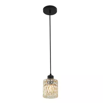 Светильник подвесной Escada Vela Е27 60 Вт 3 кв.м черный IP20 (466/1S Smoky)