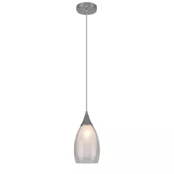 Светильник подвесной Eurosvet Cosmic Е14 15 Вт 3 кв.м хром/белый IP20 (a049528)