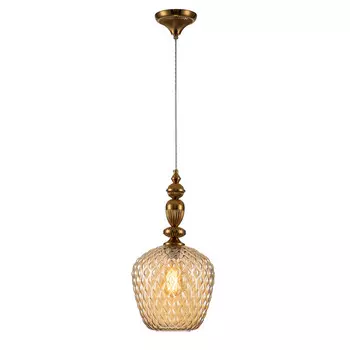 Светильник подвесной Indigo Annata E27 40 Вт 3 кв.м латунь IP20 (V000129)