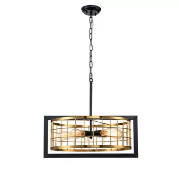 Светильник подвесной Indigo Era E27 300 Вт 18 кв.м черный IP20 (V000068)