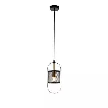 Светильник подвесной Indigo Via 10009-1P E27 40 Вт 3 кв.м черный IP20 (V000182)