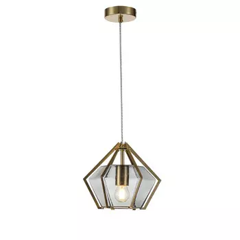 Светильник подвесной Indigo Vista E27 60 Вт 3 кв.м золото IP20 (V000135)