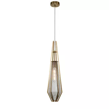 Светильник подвесной Indigo Vista E27 60 Вт 3 кв.м золото IP20 (V000316)