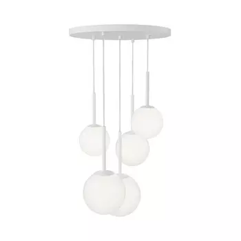 Светильник подвесной Maytoni Basic form E14 200 Вт 18 кв.м белый IP20 (MOD321PL-05W)