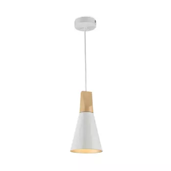 Светильник подвесной Maytoni Bicones E27 60 Вт 3 кв.м белый IP20 (P359-PL-140-W)