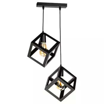 Светильник подвесной Ritter Soffitta E27 80 Вт 7 кв.м черный IP20 (52627 8)