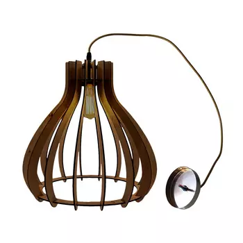 Светильник подвесной Svet Отто Е27 60 Вт 4 кв.м коричневый IP20 (SV0133-0005)