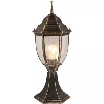 Светильник садово-парковый Arte Lamp Pegasus черно-золотой 300 мм E27 60 Вт IP54 (A3151FN-1BN)