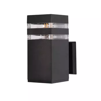 Светильник садово-парковый настенный Arte Lamp Heather черный E27 20 Вт IP54 (A4413AL-1BK)