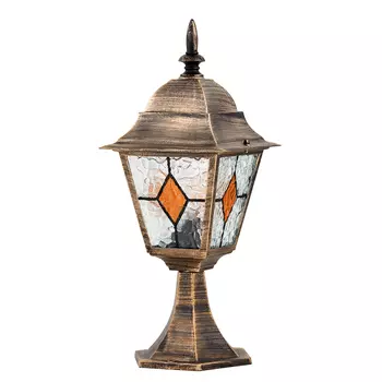 Светильник садово-парковый настенный Arte Lamp Madrid коричневый E27 75 Вт IP44 (A1541FN-1BN)