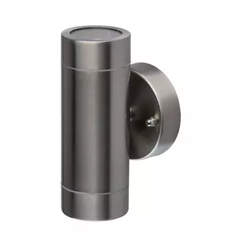Светильник садово-парковый настенный De Markt Меркурий хром GU10 70 Вт IP65 (807020501)