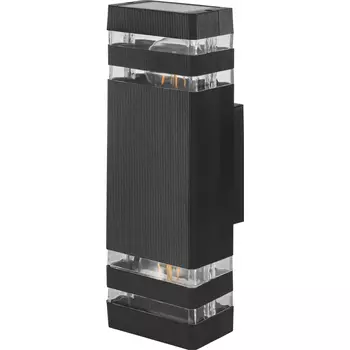 Светильник садово-парковый настенный Dwi Techno черный Е27 120 Вт IP65 (24395 3)