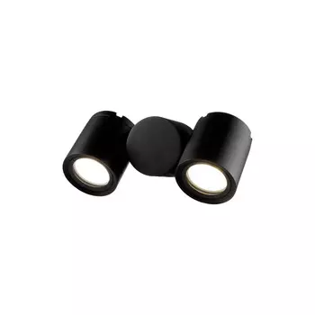 Светильник садово-парковый настенный Outdoor Wall Street черный GU10 120 Вт IP54 (O010WL-02B)