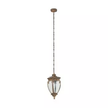 Светильник садово-парковый подвесной Outdoor Fleur золото/черный 220 мм E27 60 Вт IP44 (O414PL-01GB)