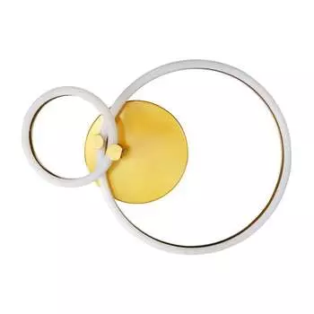 Светильник светодиодный накладной Camelion 3000-6000К 55 Вт 10 кв.м латунь IP20 с пультом (LCL-1019)