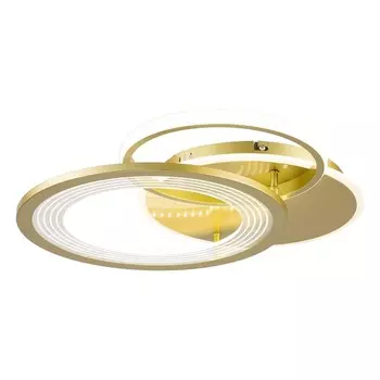 Светильник светодиодный накладной Escada Saturn 3000-6500К 73 Вт 21 кв.м золото IP20 (10248/3LED)