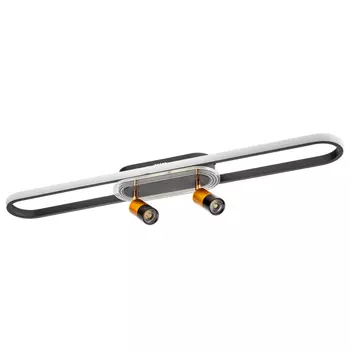 Светильник светодиодный накладной Ritter Lanterna 2700-6400К 52 Вт 18 кв.м золото/черный IP20 (51634 1)