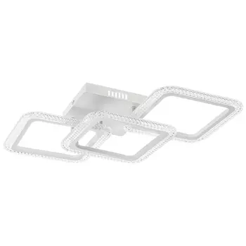 Светильник светодиодный накладной Ritter Losanga 2700-6400К 78 Вт 24 кв.м белый IP20 с пультом (52926 6)