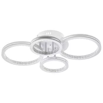 Светильник светодиодный накладной Ritter Lucido 2700-6400К 88 Вт 24 кв.м белый/серебро IP20 (51647 1)