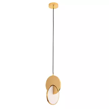 Светильник светодиодный подвесной Arte Lamp Hannah 4000К 10 Вт 1 кв.м белый/золото IP20 (A1916SP-1GO)