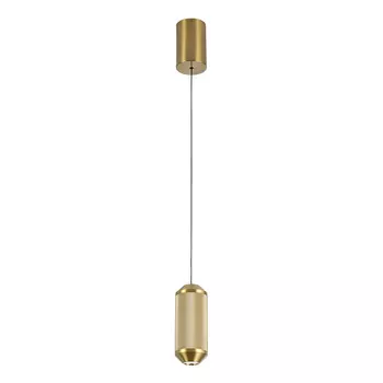 Светильник светодиодный подвесной Arte Lamp Omicron 4000К 7 Вт 1 кв.м латунь IP20 (A1134SP-7PB)