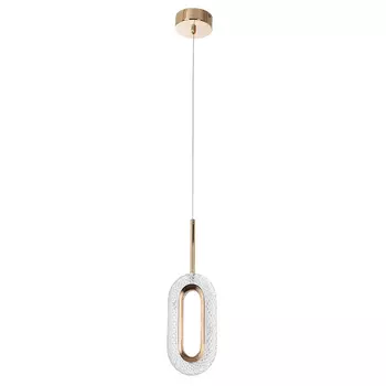Светильник светодиодный подвесной Arte Lamp Ovale 4000К 8 Вт 1 кв.м золото IP20 (A2489SP-1GO)