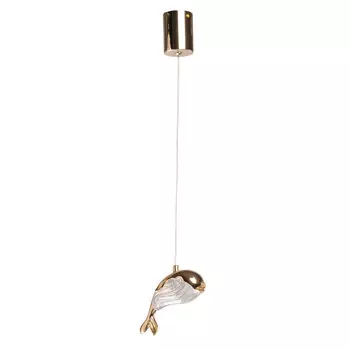 Светильник светодиодный подвесной De City Конти 4000К 7 Вт 2,28 кв.м золото IP20 (488012001)