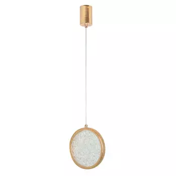 Светильник светодиодный подвесной De City Конти 4000К 8 Вт 2,6 кв.м золото IP20 (488012101)