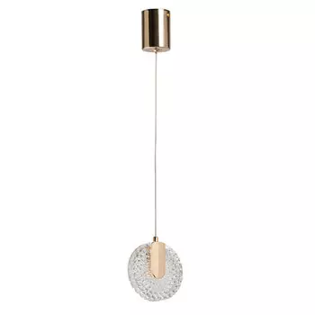 Светильник светодиодный подвесной De City Конти 4000К 5 Вт 1,86 кв.м золото IP20 (488012301)