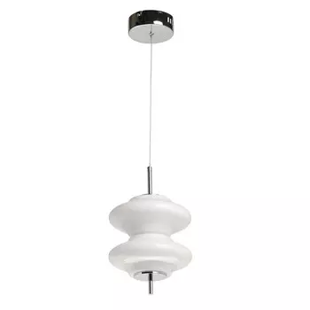 Светильник светодиодный подвесной De Markt Ауксис 4000К 8 Вт 3 кв.м хром IP20 (722012701)