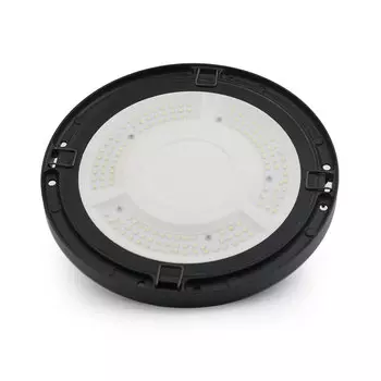 Светильник светодиодный подвесной Gauss UFO ДСП-150 d260х88 мм 150 Вт 175-265 В 5000К прозрачный IP65 черный со скобкой (821536350)